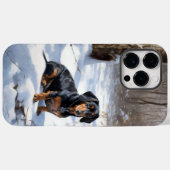 Dachshund Laat het sneeuwen Kerstmis Case-Mate iPhone Case (Achterkant (horizontaal))