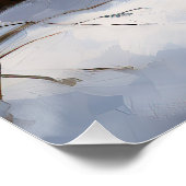 Dachshund Laat het sneeuwen Kerstmis Perfect Poster (Hoek)