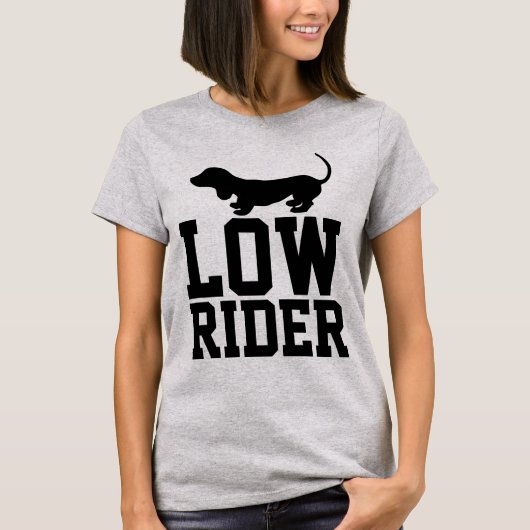 DACHSHUND LAGE RIDER T-shirts (Voorkant)