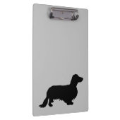 Dachshund Lang Haar - Silhouette 1 Klembord (Rechts)