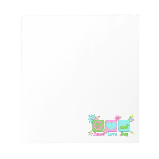 Dachshund [Lange haren] Notitieblok (Voorkant)