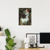 Dachshund (langharig BT) - Ophelia Zittend Poster (Thuiskantoor)