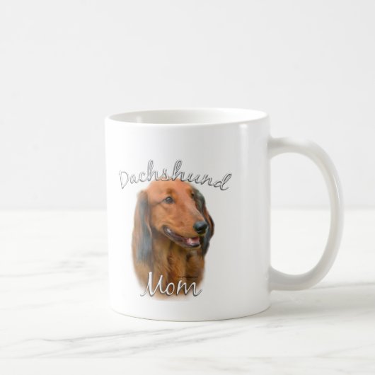 Dachshund (langharig) Moeder 2 Koffiemok (Rechts)