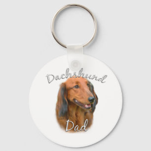 Dachshund (langharig) Papa 2 Sleutelhanger