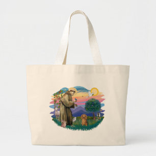 Dachshund (langharige sable) grote tote bag