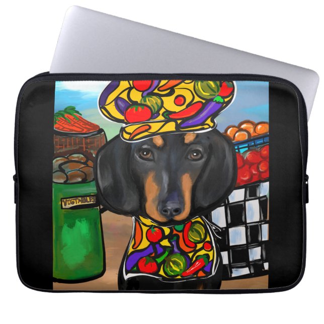 Dachshund Laptop Sleeve (Voorkant)