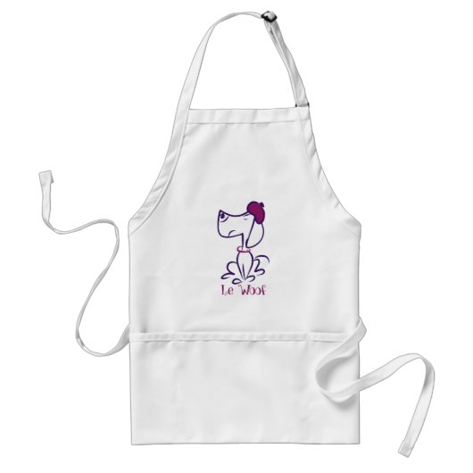Dachshund Le Woof Schort (Voorkant)