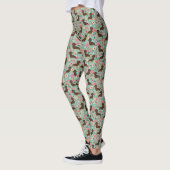 Dachshund-leggings - doxie florale leggings (Links)