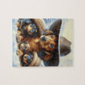 Dachshund Legpuzzel (Horizontaal)