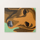 Dachshund Legpuzzel (Horizontaal)