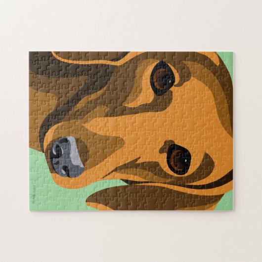 Dachshund Legpuzzel (Horizontaal)