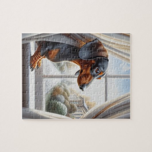Dachshund Legpuzzel (Horizontaal)