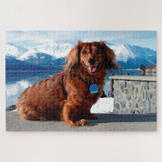 Dachshund Legpuzzel (Horizontaal)