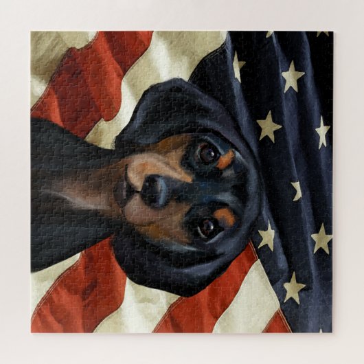 DACHSHUND LEGPUZZEL (Horizontaal)