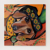 DACHSHUND LEGPUZZEL (Horizontaal)