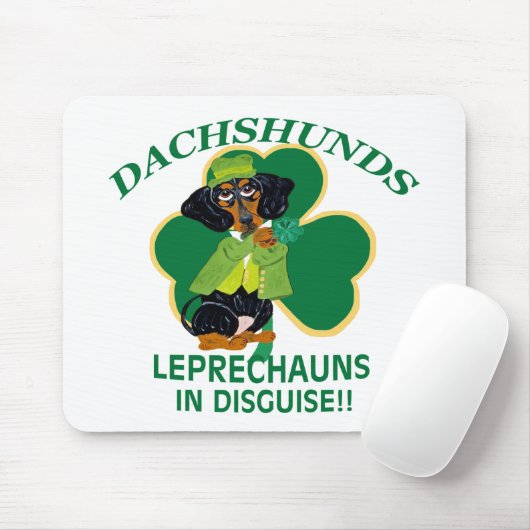DACHSHUND LEPRECHAUN MUISMAT (Met muis)