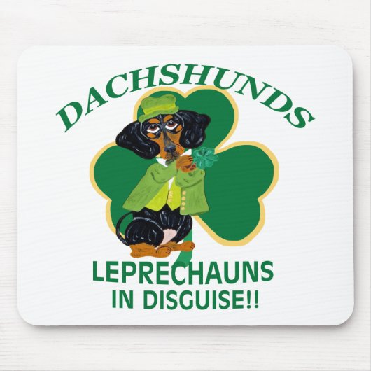 DACHSHUND LEPRECHAUN MUISMAT (Voorkant)