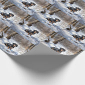 Dachshund Let It Snow Kerstmis Cadeaupapier (Hoek)