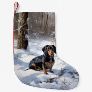 Dachshund Let It Snow Kerstmis Kleine Kerstsok