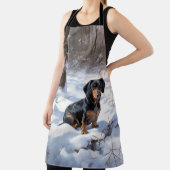 Dachshund Let It Snow Kerstmis Schort (Insitu)