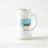 Dachshund Let it Snow - Winter Wiener Dog Holiday Bierpul (Voorkant rechts)