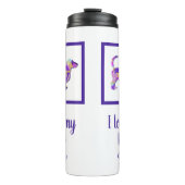 Dachshund Leuke Hond Silhouet PurplePY&B Thermosbeker (Voorkant)