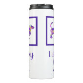 Dachshund Leuke Hond Silhouet PurplePY&B Thermosbeker (Achterkant)