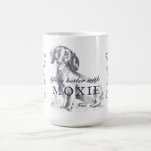 Dachshund-leven is beter met de aangepaste naam va koffiemok (Center)