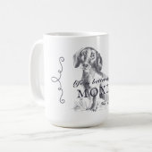 Dachshund-leven is beter met de aangepaste naam va koffiemok (Voorkant links)