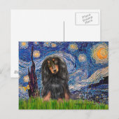 Dachshund (LHBT) - De sterrenhemel Briefkaart (Voorkant / Achterkant)