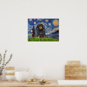 Dachshund (LHBT) - Sterrennacht Poster (Keuken)