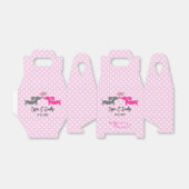 Dachshund liefde bruiloft kus personaliseren bedankdoosjes (Uitgevouwen)