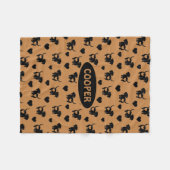 Dachshund Liefde Fleece Hondendeken Deken (Voorkant (Horizontaal))