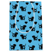 Dachshund Liefde Gift Zak Medium Cadeauzakje (Voorkant)