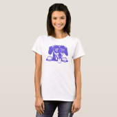 Dachshund Liefde T-shirt (Voorkant volledig)