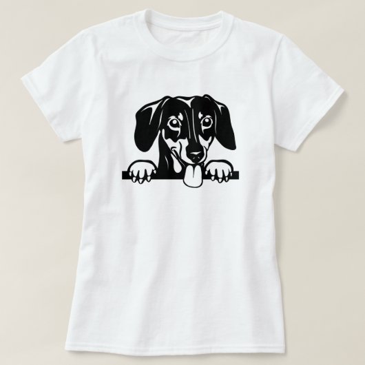 Dachshund Liefde T-shirt (Design voorkant)