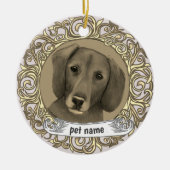 Dachshund Liefdevolle Herinnering ornament (Voorkant)