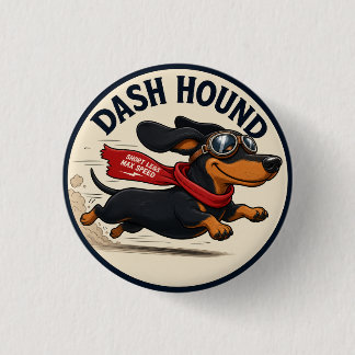 Dachshund Liefhebber Patches. Cute Hond Patch/Spel Ronde Button 3,2 Cm