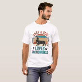 Dachshund Liefhebber Shirt Vintage Sunset Hond Gra (Voorkant volledig)