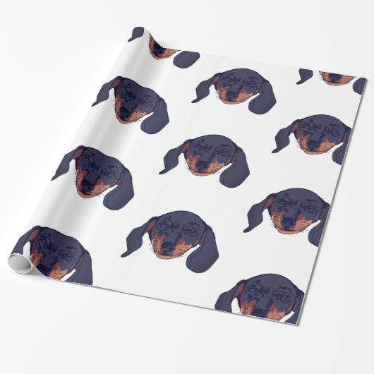 Dachshund-liefhebbers Cadeaupapier (Uitgerold)