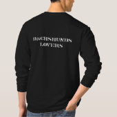 Dachshund-liefhebbers. T-shirt (Achterkant)