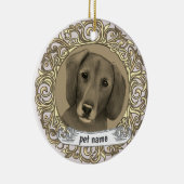 Dachshund Lieve Herinnering ornament (Rechts)