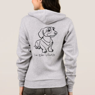 Dachshund Lijn Kunst - Low Rider Levensstijl Hoodie