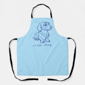 Dachshund Lijnkunst - Low Rider Levensstijl Schort (Voorkant)