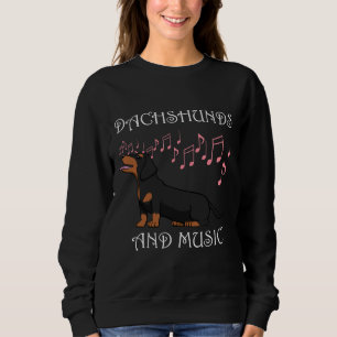 Dachshund Likert Music Cute Wiener Dog Trui