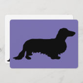Dachshund Long Hair - Silhouette 1 (Voorkant / Achterkant)
