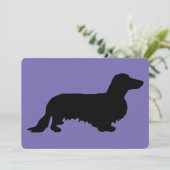 Dachshund Long Hair - Silhouette 1 (Staand voorkant)