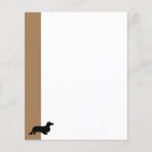 Dachshund Long Hair - Silhouette 1 (Achterkant)