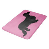 Dachshund Long Hair - Silhouette 1 Badmat (Gekanteld)