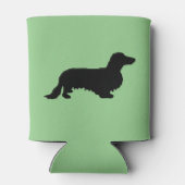 Dachshund Long Hair - Silhouette 1 Blikjeskoeler (Achterkant)